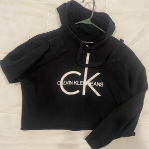 Calvin Klein cropped hoodie.